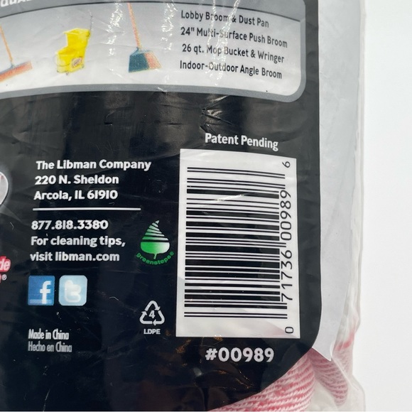 Libman BIG Tornado Mop HEAD REPLACEMENT Self Wringing Twist 00989 989 - Picture 6 of 10